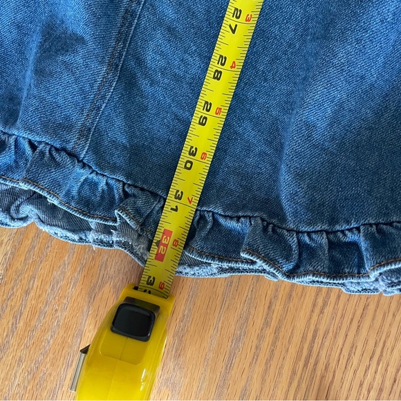 Karlie Denim Ruffle Pocket Dress Large - Picture 6 of 8